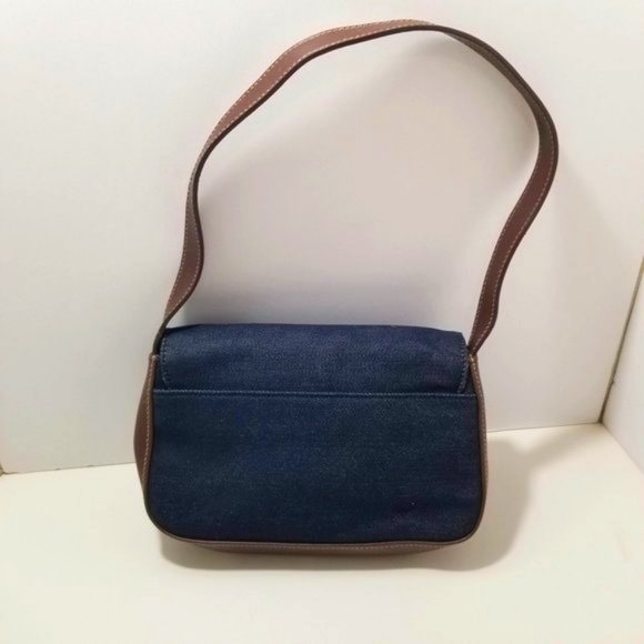 Carryland small jean purse red flowers Vintage - Picture 6 of 10